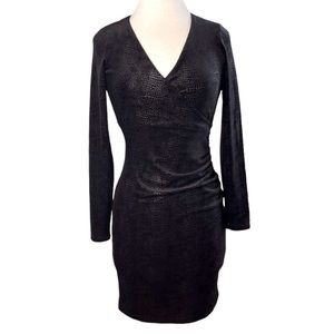 Vintage BJ Velvet Faux Wrap Dress